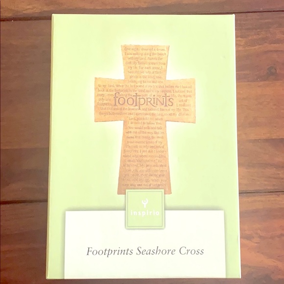 inspirio Other - Footprints Wall Cross New in Box